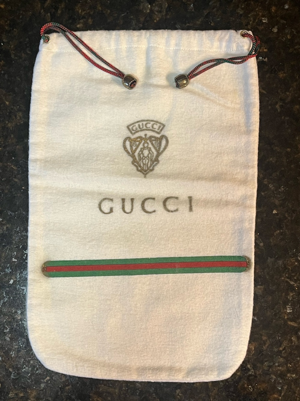 VTG GUCCI Dust Bag Italy Cream 100% Cotton